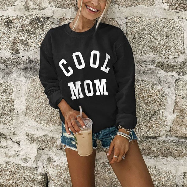 2020 COOL MOM Sweatshirt women Autumn And Winter Print Monogrammed Hoodie Pullover толстовка женская