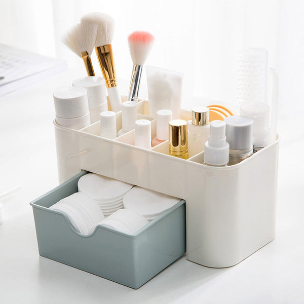 Plastic Cosmetic Storage Box Drawer Organizer Drawer Divider Makeup Jewelry Organizer Rangement Cuisine Home Storage Drawers#w