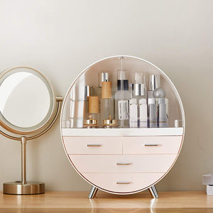 Fashion Drawer Makeup Storage Box Bathroom Brush Lipstick Holder Desktop Acrylic Jewelry Cosmetic Skin Care Organizer Rack