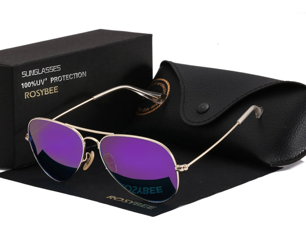 High Quality G15 Glass Lens Women Men Sunglasses UV400 Aviation Brand Classic Mirror Male Oculos Vintage Banned Man Sun Glasses