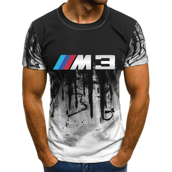 Factory direct fashion summer men's t-shirt hand-painted ink painting printing casual T-shirt men's clothing t-shirt for men